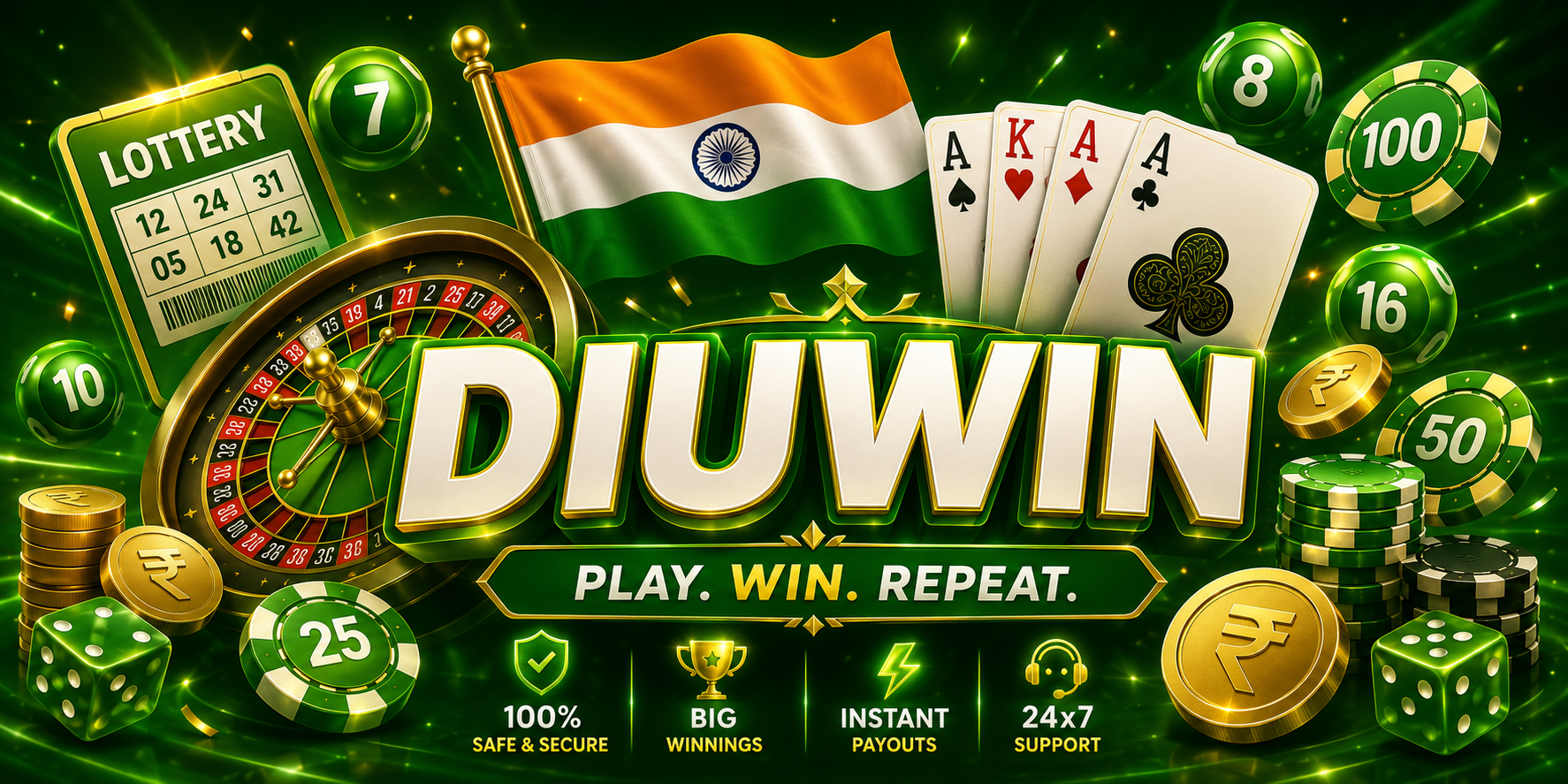 Diuwin — Play Colour Prediction, Lottery & Win Real Money